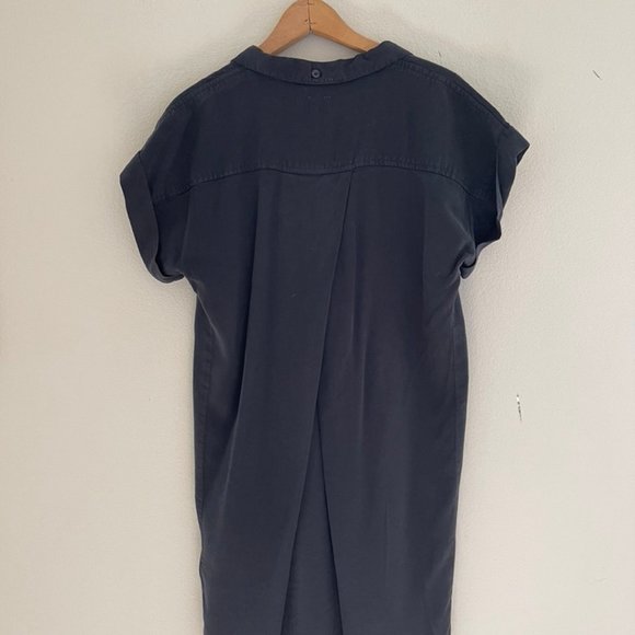 THREAD & SUPPLY 100% Tencel Black Short Sleeve Dress: NWOT! SMALL (Runs Large) - Picture 2 of 3